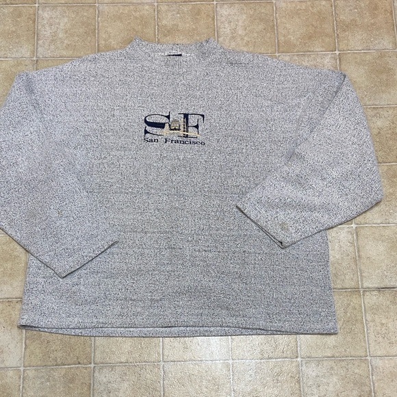 VTG, S F SAN FRANCISCO MADE IN USA 🇺🇸MEN SWEATER - Picture 12 of 16